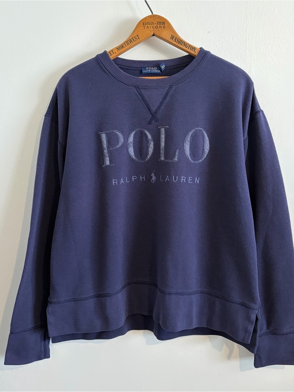 Polo by Ralph Lauren Navy Logo Crewneck Sweatshirt
